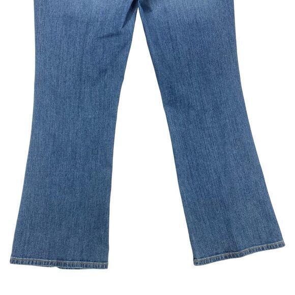 Calvin Klein Flare Leg Jeans 12 Blue Medium Wash Stretch Business Casual Denim - Picture 8 of 16